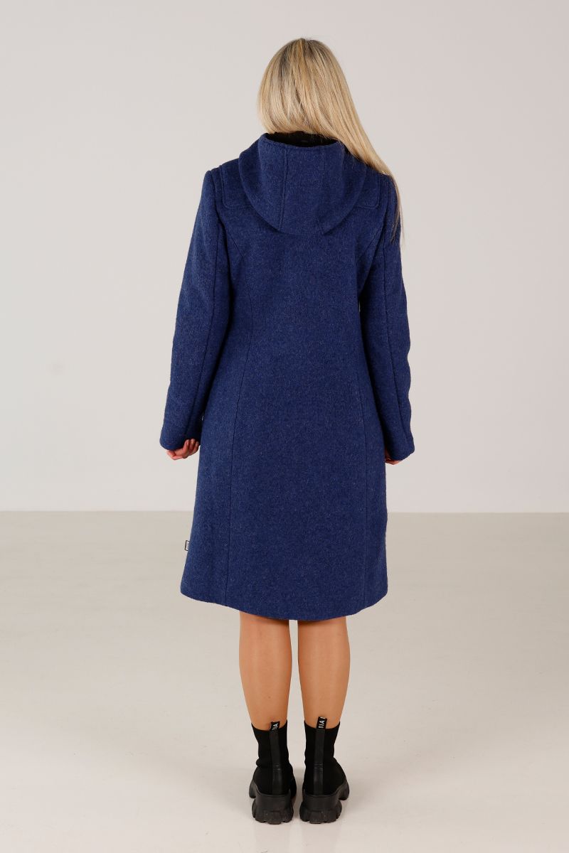 Idunn Duffel coat rustic navy ull