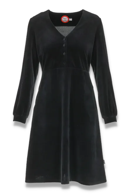 Hovedbilde Janka sort velurkjole