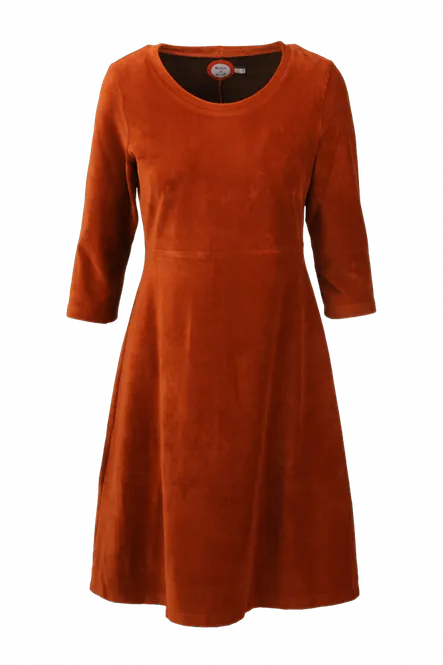 Hovedbilde Elli kjole babycord rust
