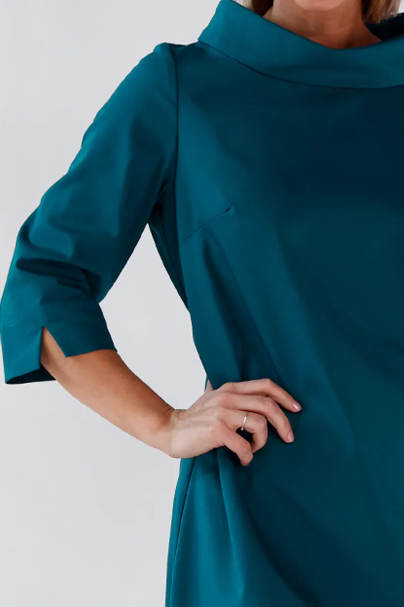 Pippa elegant petrolfarget kjole