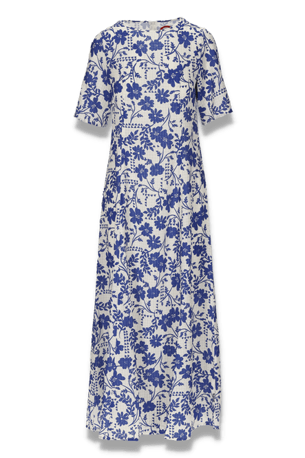 Hovedbilde Ulrika blå og hvit blomstret ...