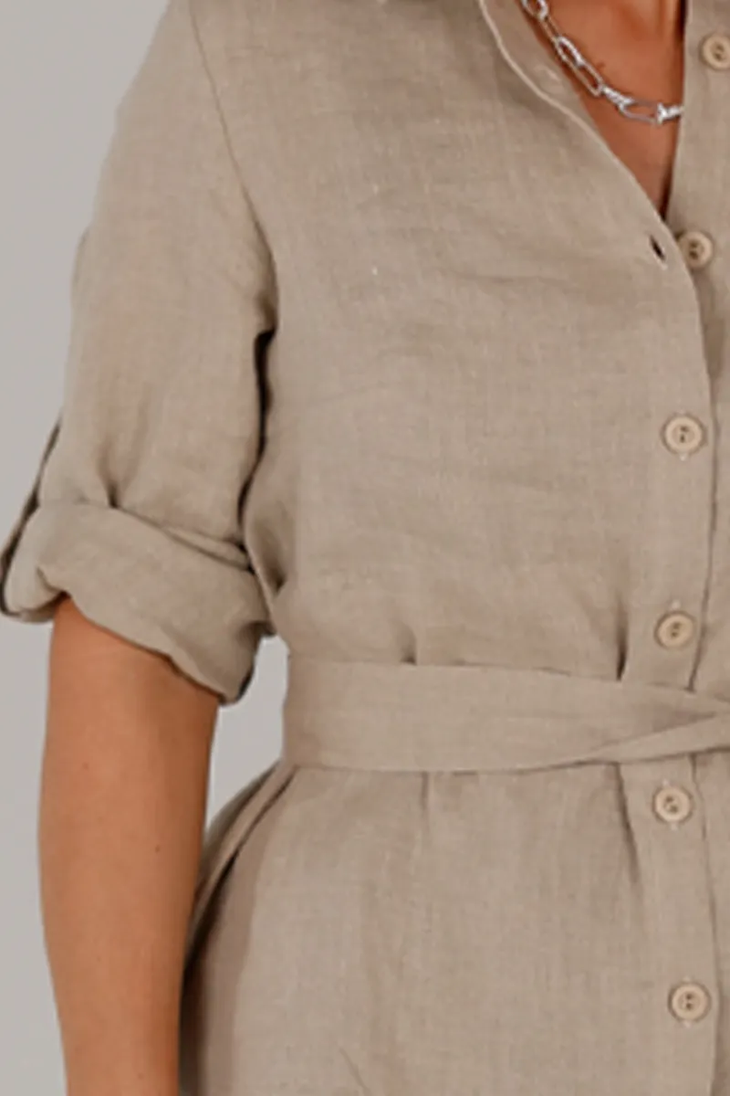 Linn natur linskjorte