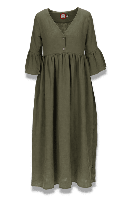 Hovedbilde India kaki boho chic kjole