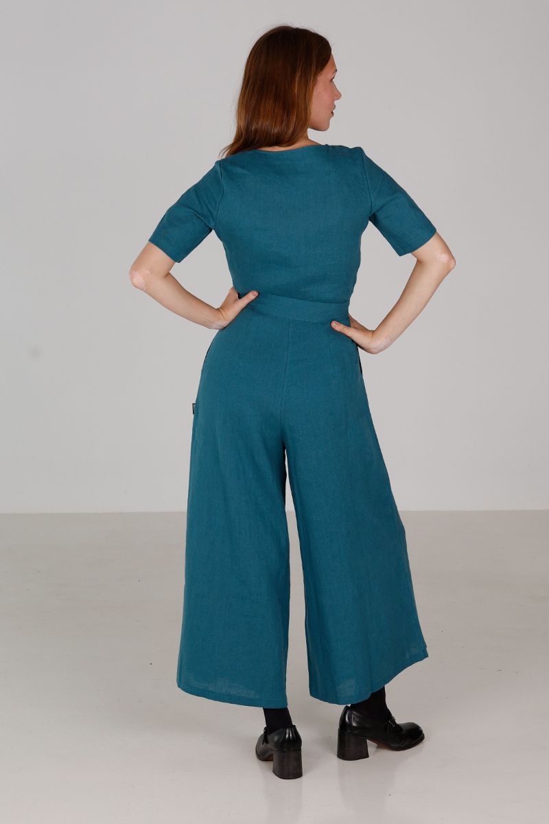 Laura petrol jumpsuit