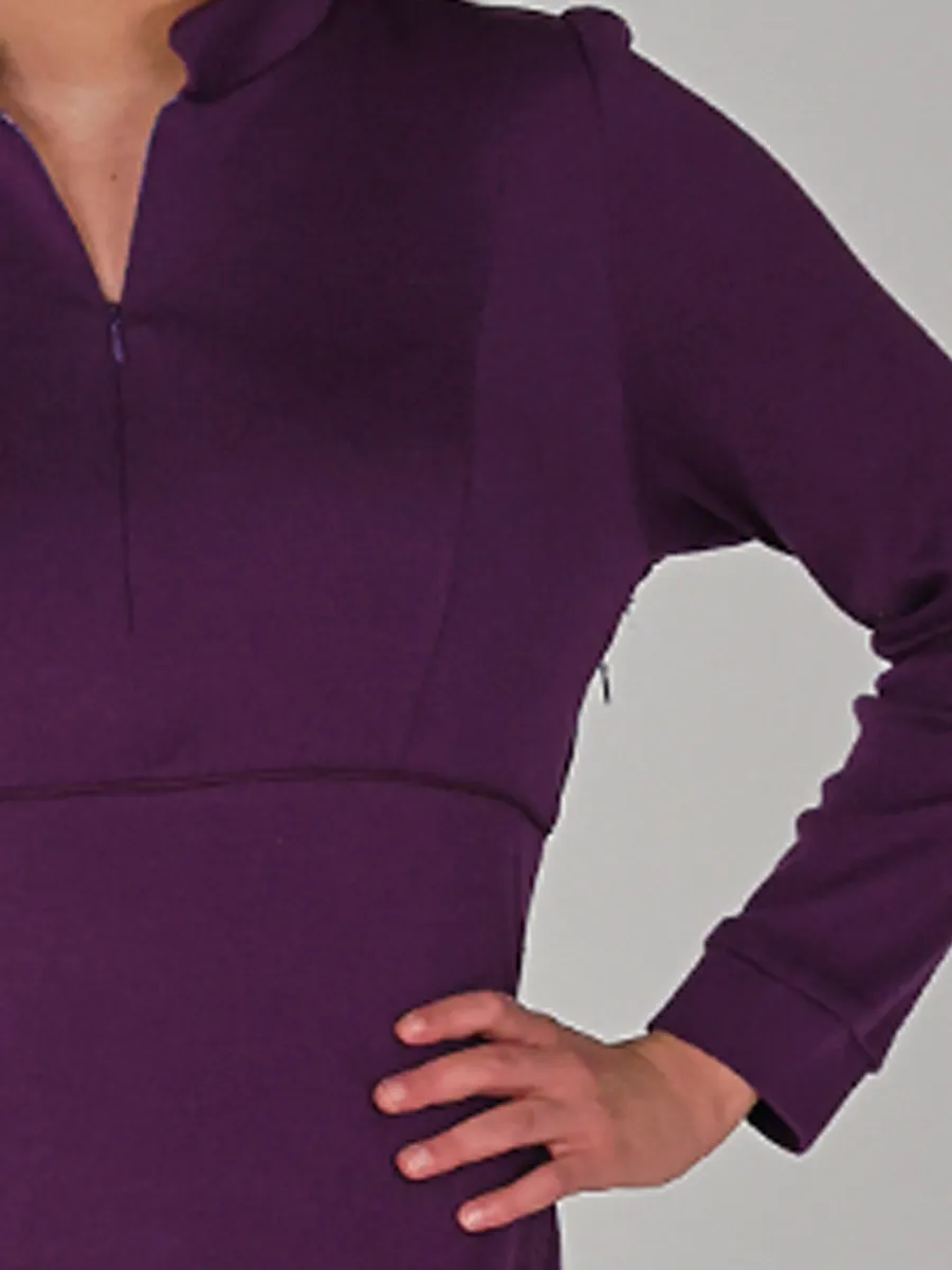 Tale purple elegant ullkjole 