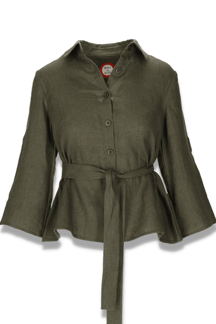 Hovedbilde Linn khaki linskjorte