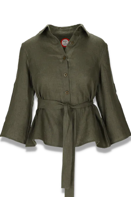 Hovedbilde Linn khaki linskjorte