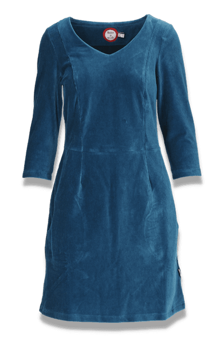 Hovedbilde Annelise petrolblå babycord ...