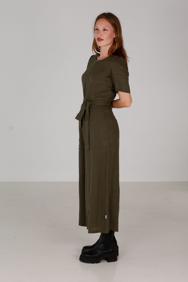Laura khakigrønn jumpsuit