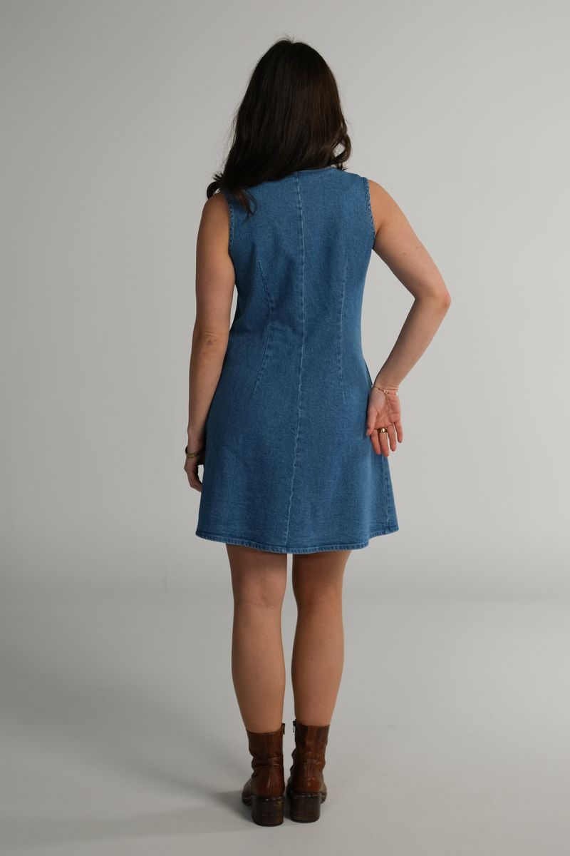 Aase denim kjole jeans blå