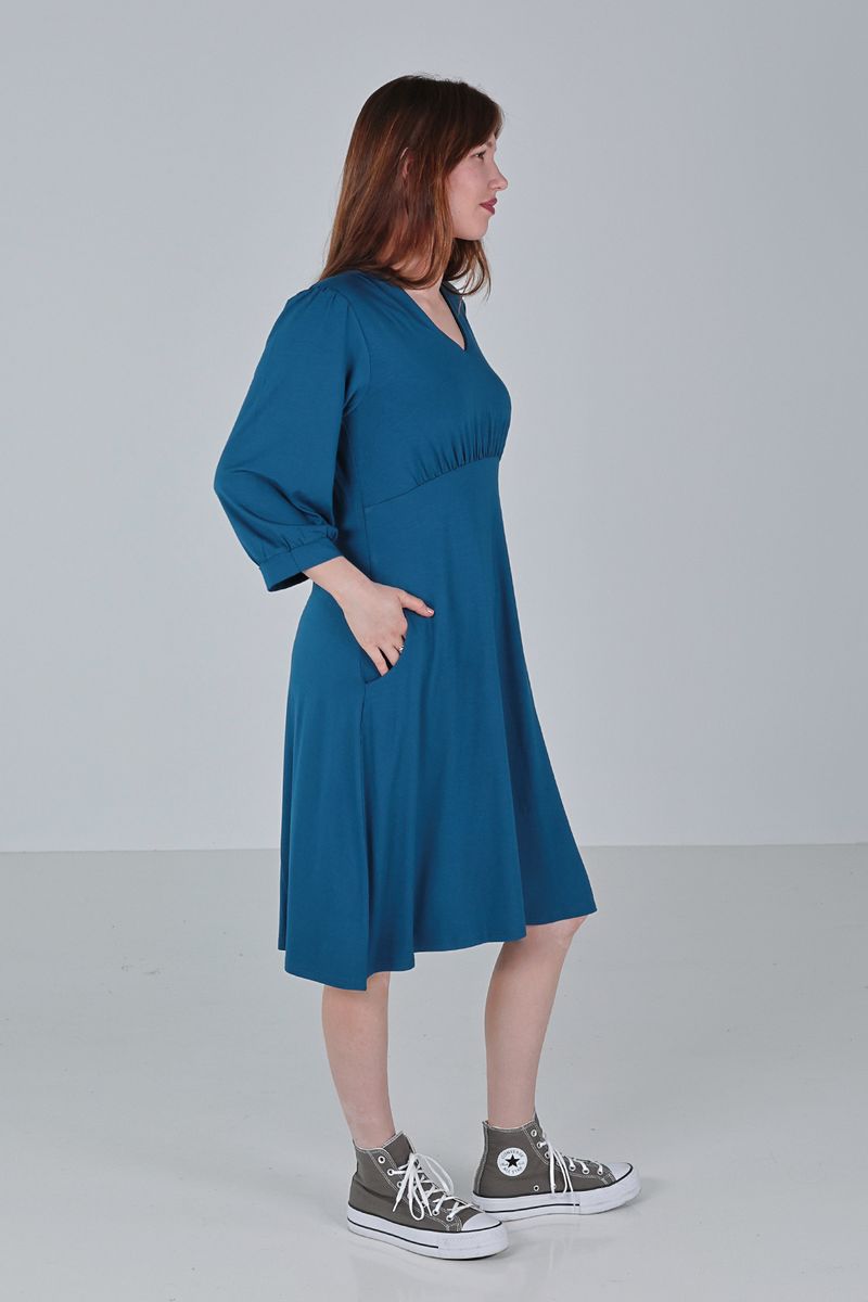 Michela blue tale kjole